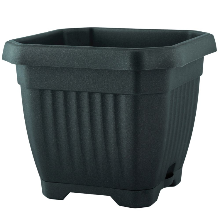 Doniczka z podstawką OCTAGON 40x40cm antracyt